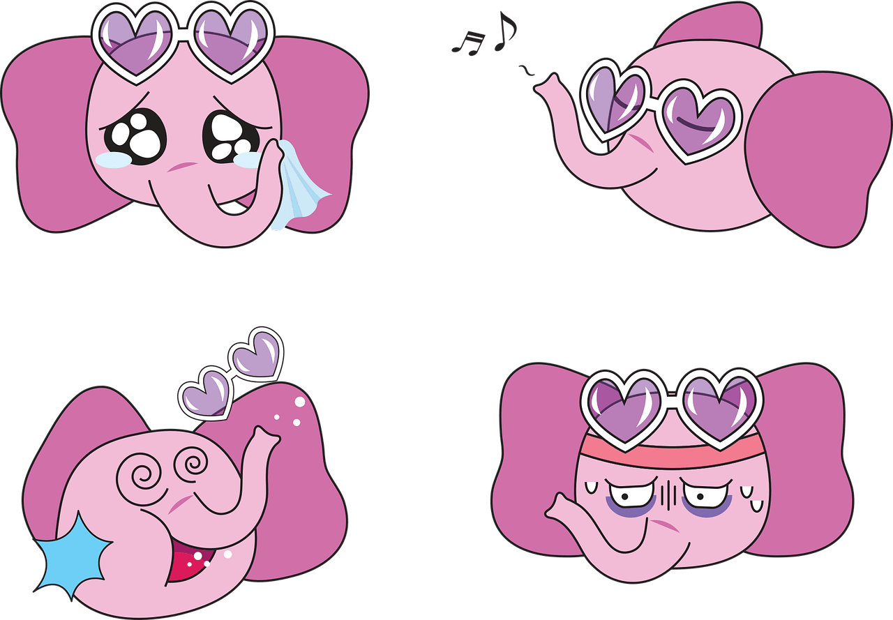 elephant manga animal cute nature 4320509