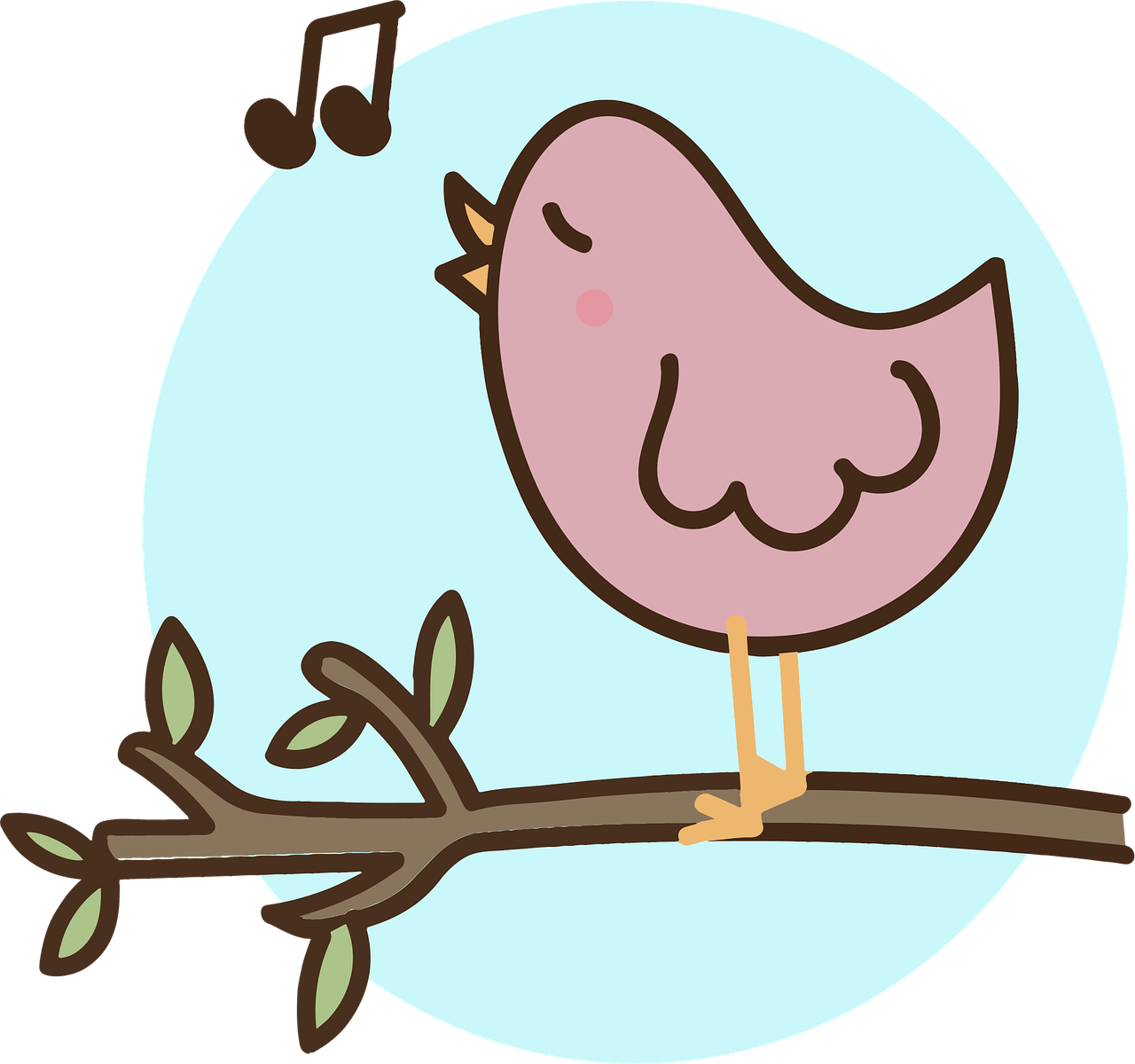 bird to sing hyip branch leaf 3362405