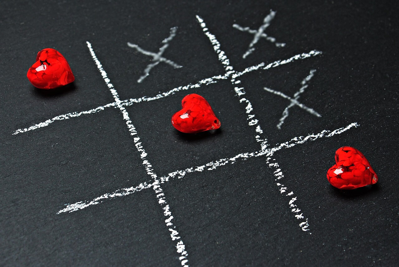 valentines day background tic tac toe 1777859